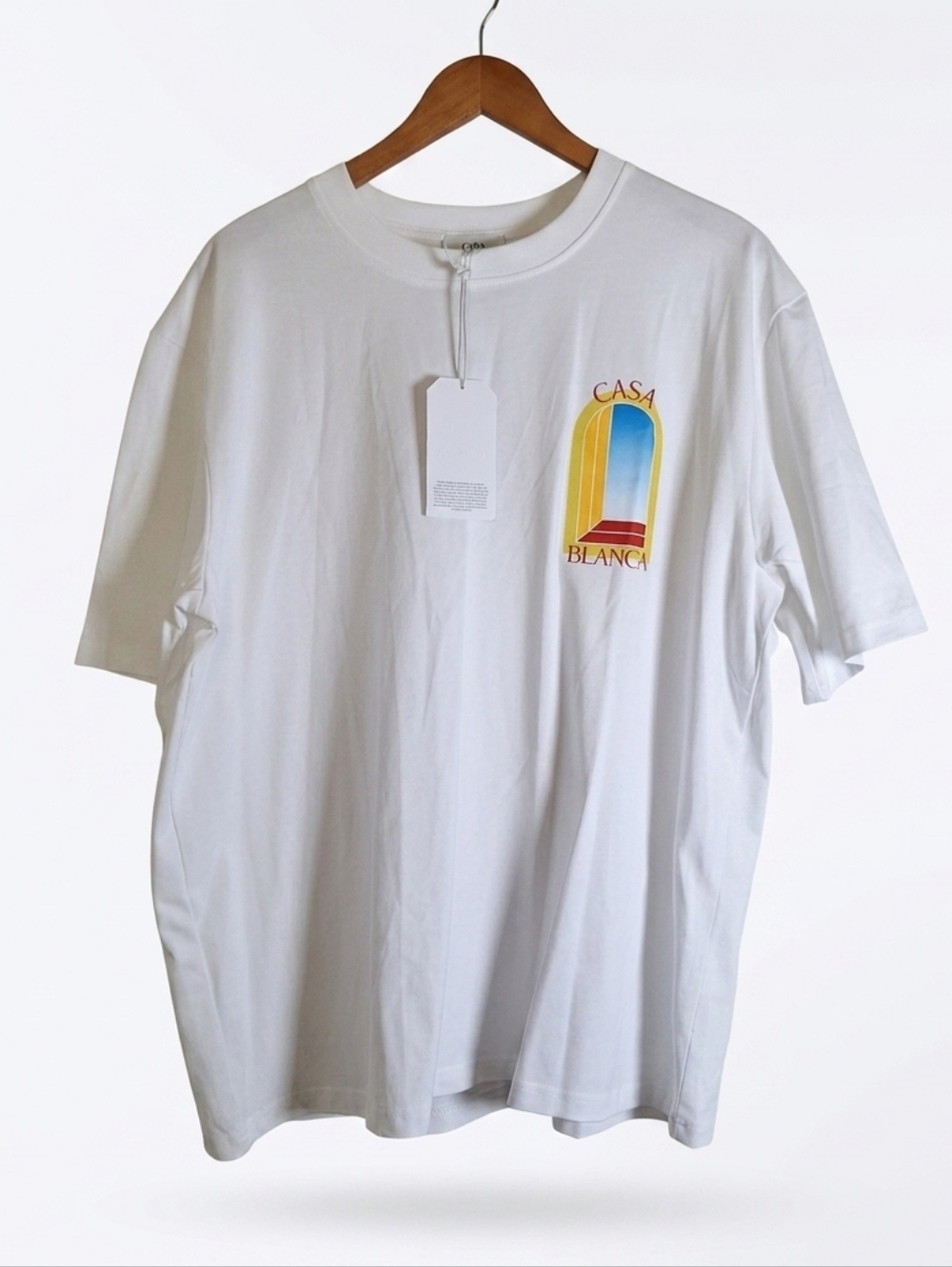 NWT Casablanca Paris White Avenida Arch Logo Graphic Men's T-Shirt Size XL
